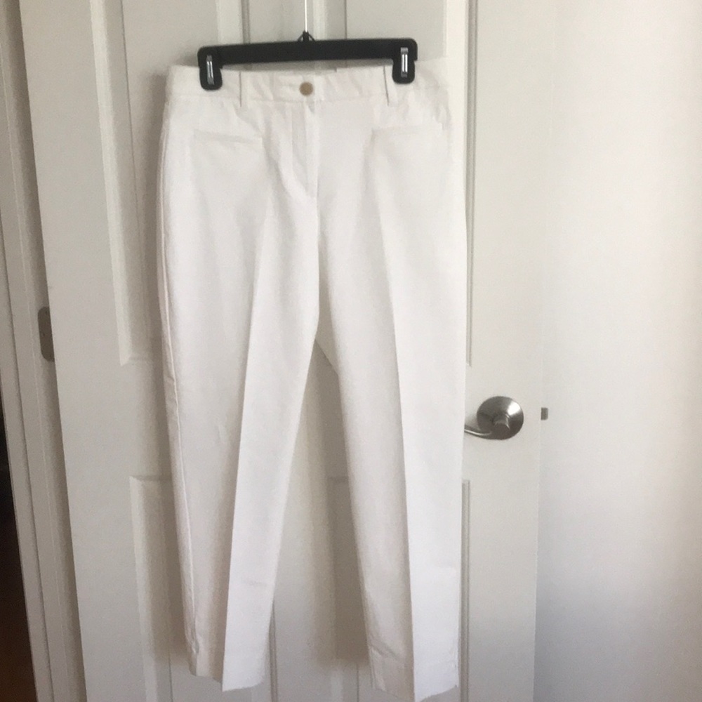 Ann Taylor white cropped pants